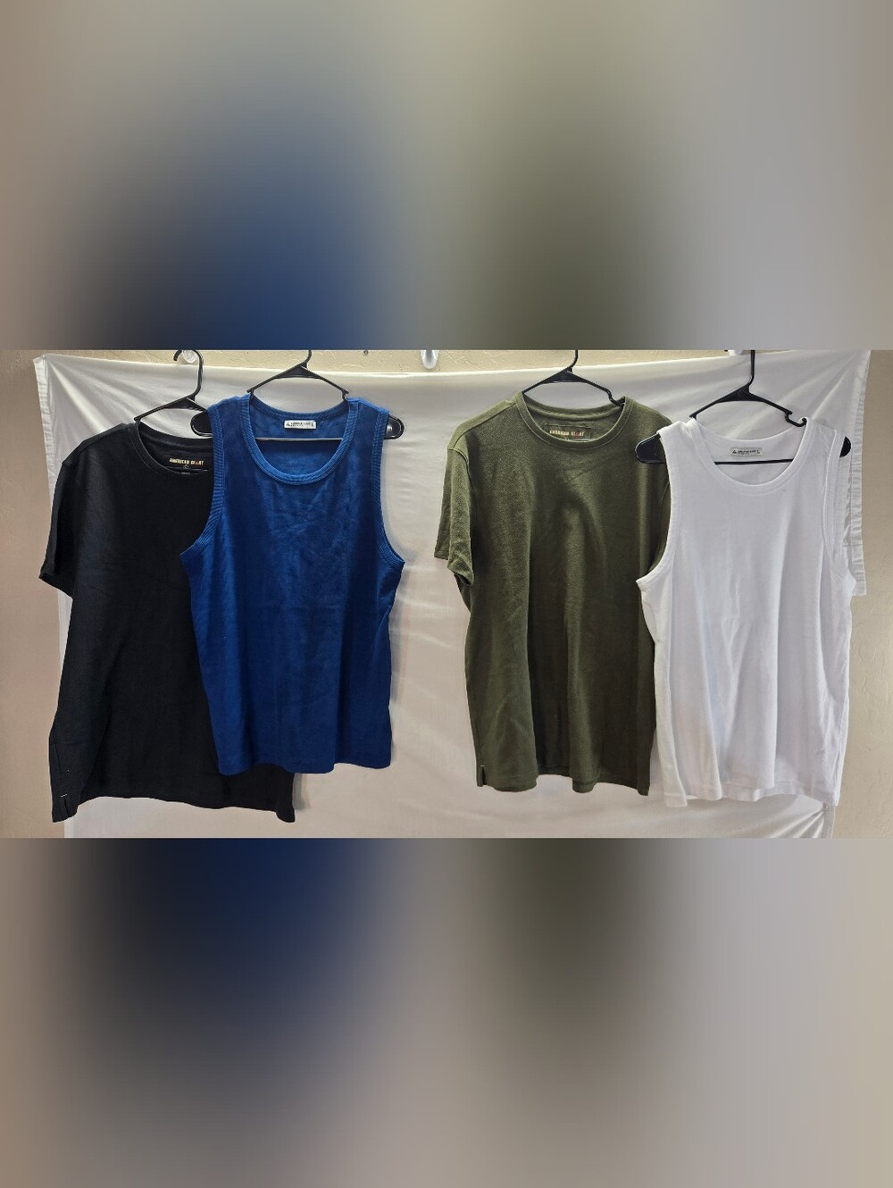 Lot of 4 American Giant Men's Large Short Sleeve Shirts NWOT
